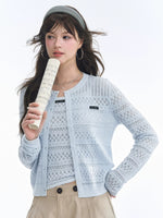 Lace Knit Cardigan & Vest Set
