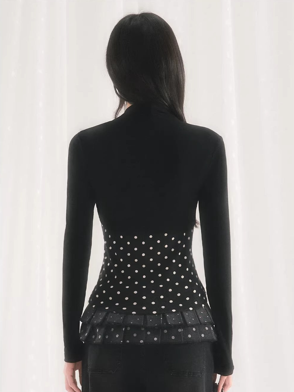 Black Polka Dot Set