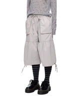 Drawstring Pocket Wide Leg Pants