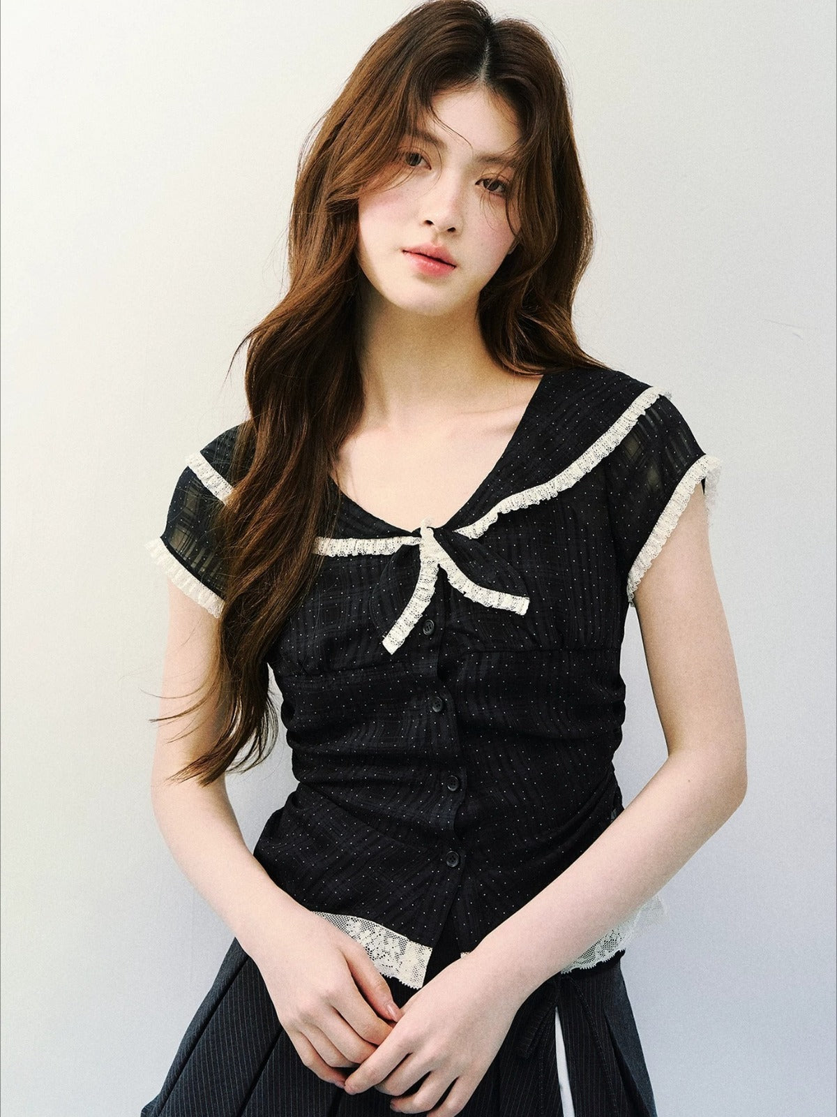 Polka Dot Sailor Blouse