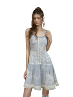 Pixel Print Chiffon Dress