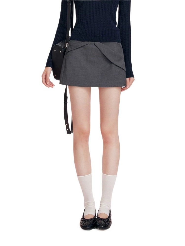 Bow A-Line Skirt