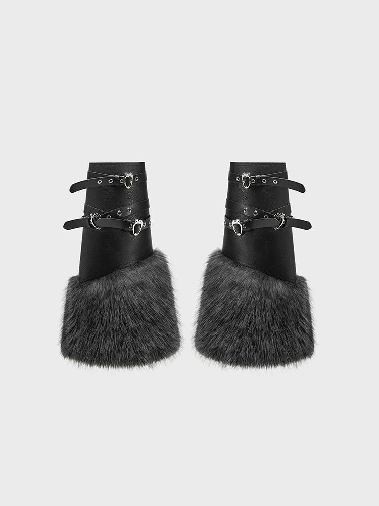 Faux Fur Leg Warmers