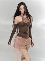 Mesh Layered Top