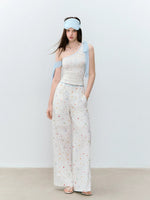 Printed One-Shoulder Top