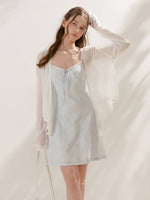 Embroidered Cotton Cami Dress