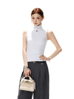 Mock Neck Knit Tank
