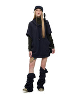 Striped Turtleneck Hoodie Set