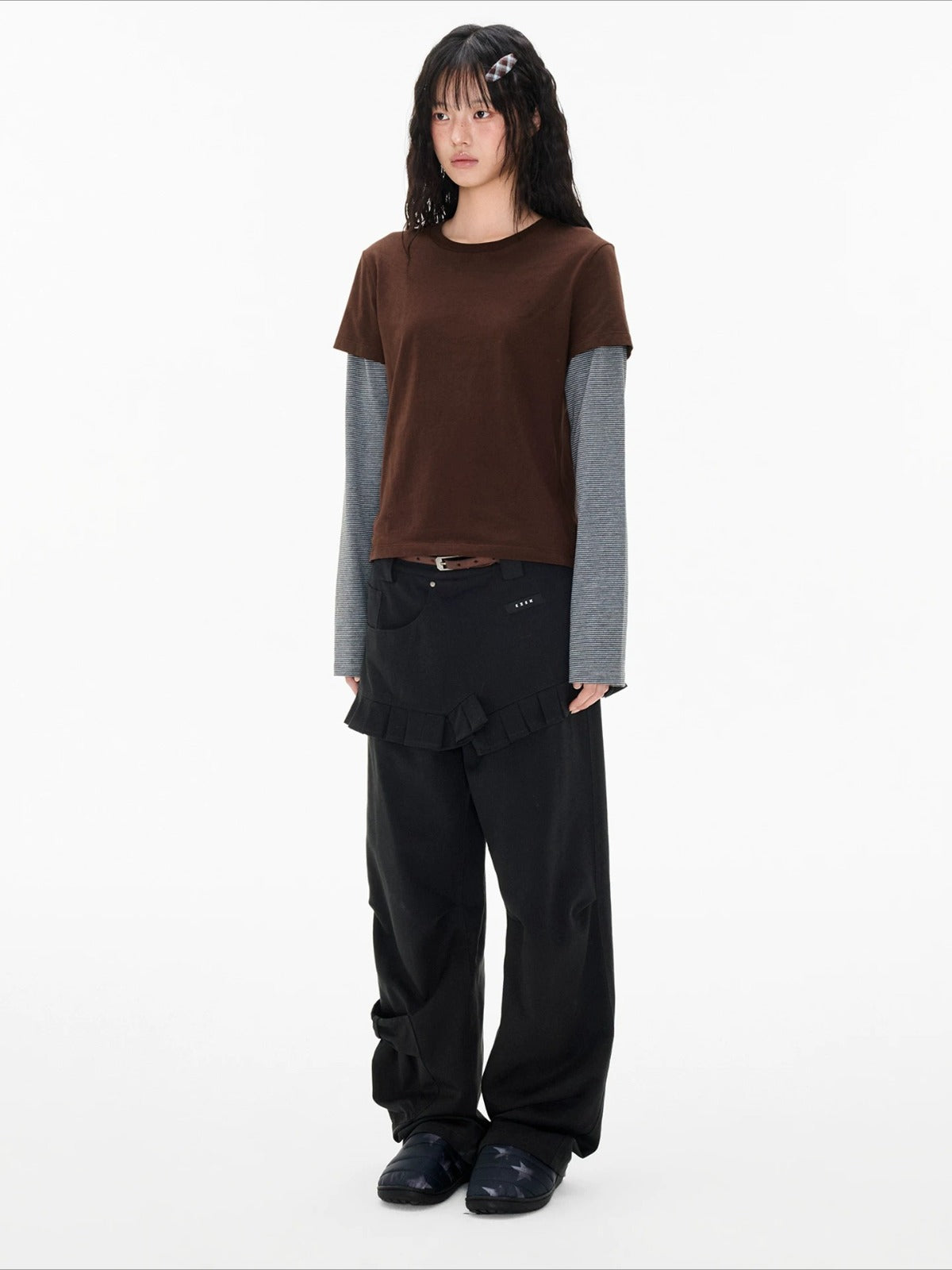 Faux Layered Stripe Tee