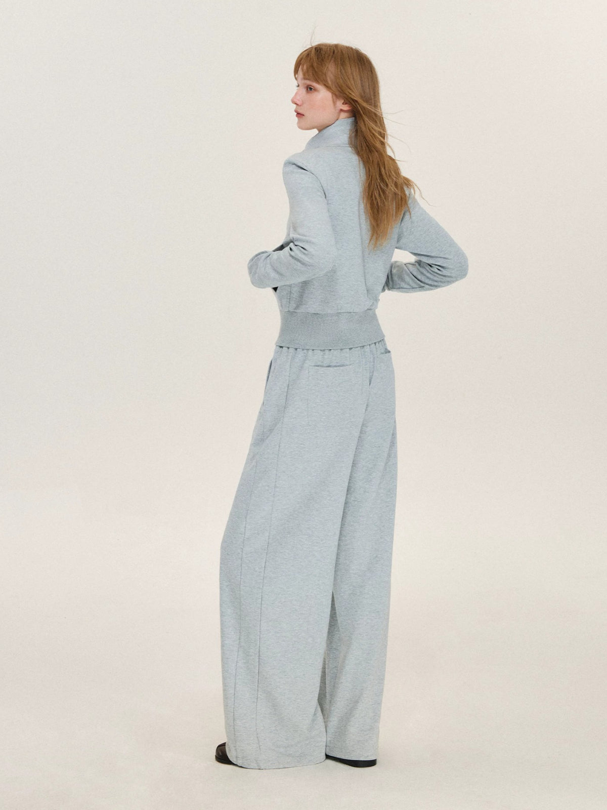 Double Breasted Jacket &amp; Sweatpants Set