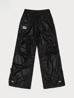Embroidered Ultra-Light Wide-Leg Workout Pants