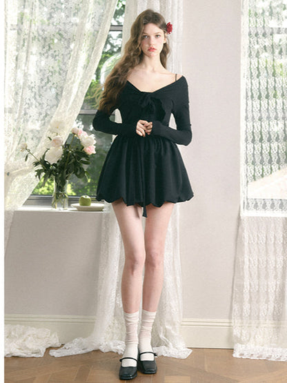 French Bow Knit Cardigan