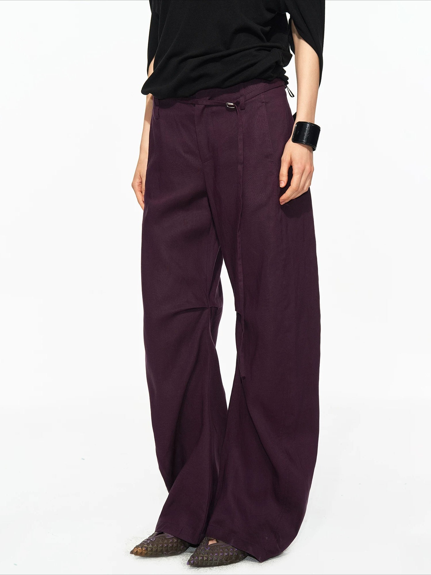 Linen Lyocell Twist Pants