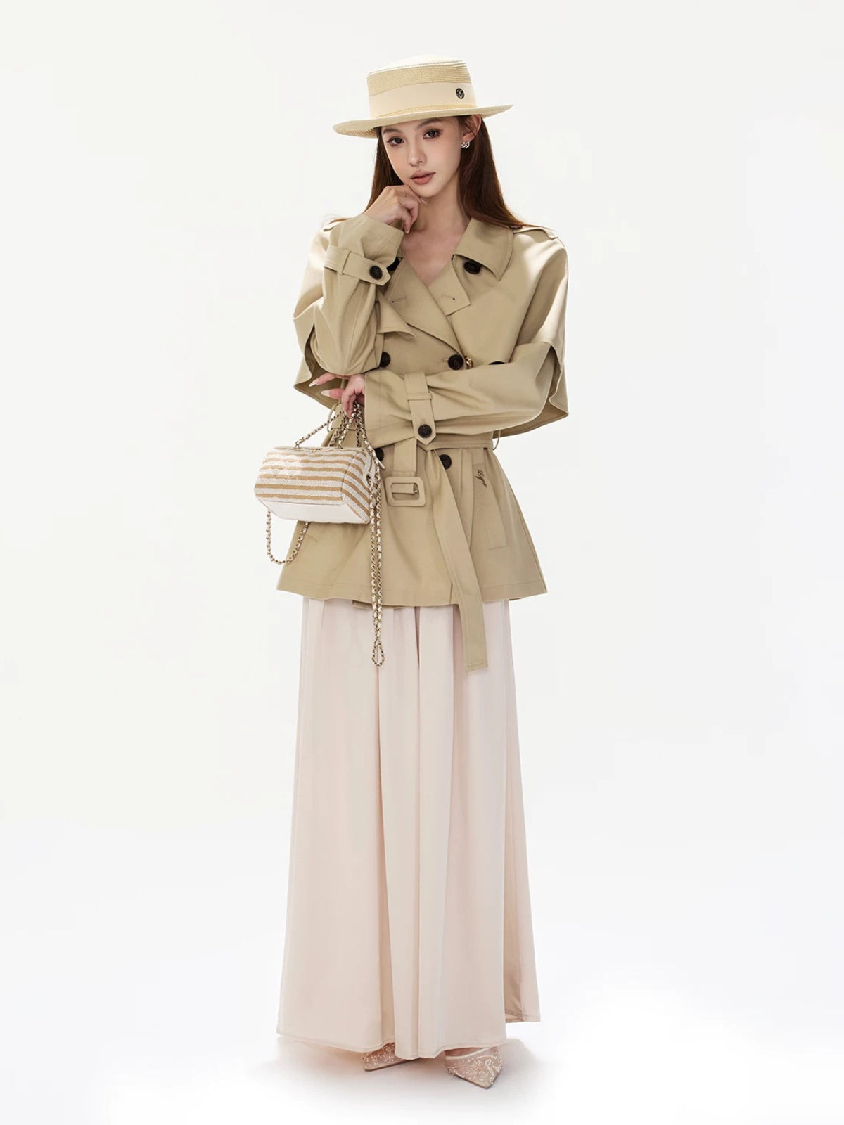 British Retro Cape Trench Jacket