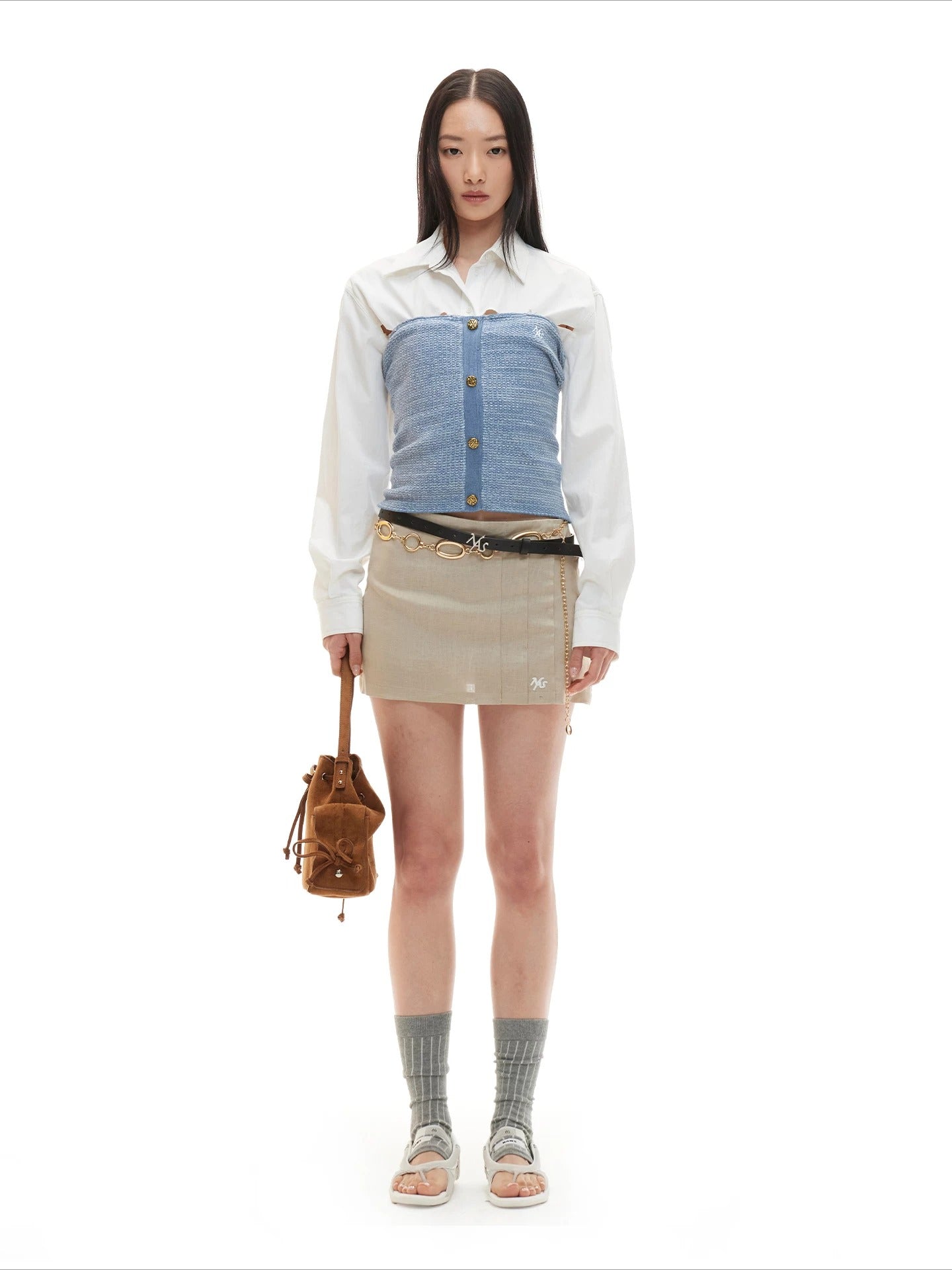 Club Badge A-line Mini Skirt