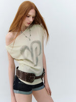 Asymmetric Heart Logo T-Shirt