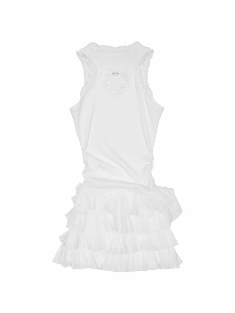 Snoopy Tiered Tank Dress