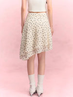 Polka Dot Midi Skirt
