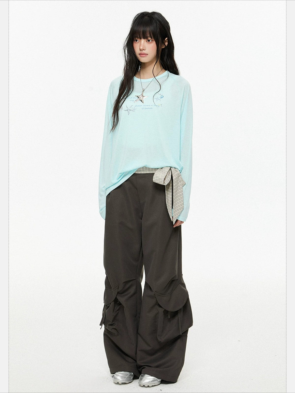 Pocket Pleated Cargo Pants