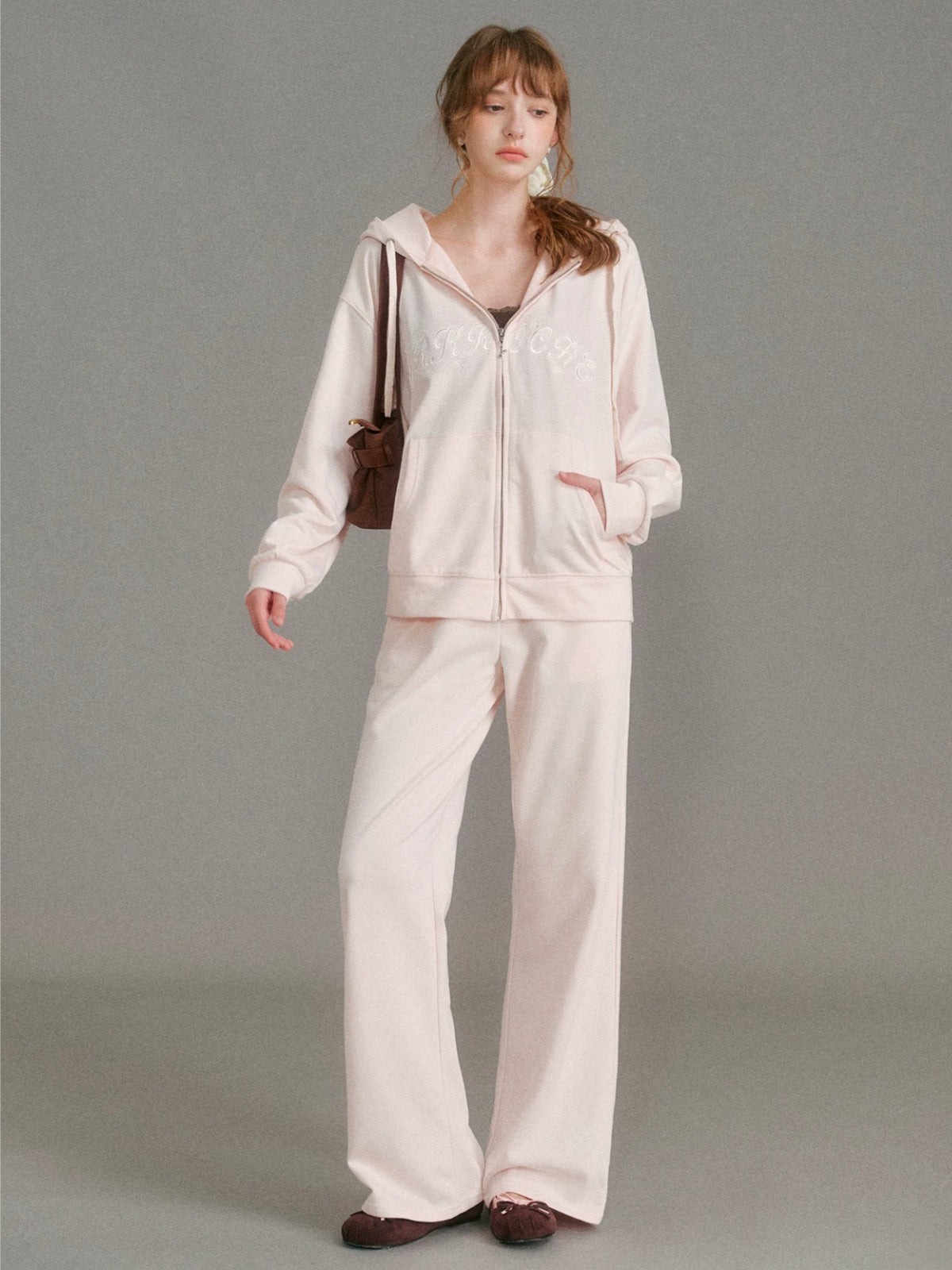 Embroidered Hoodie Set