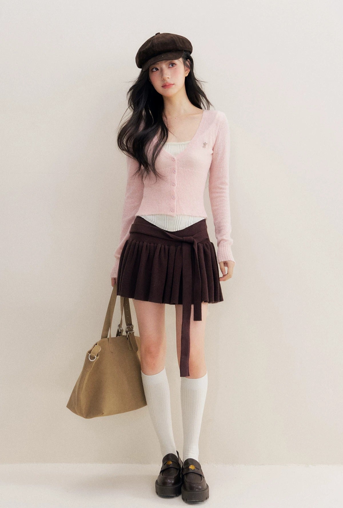 Floral Button Knit Top