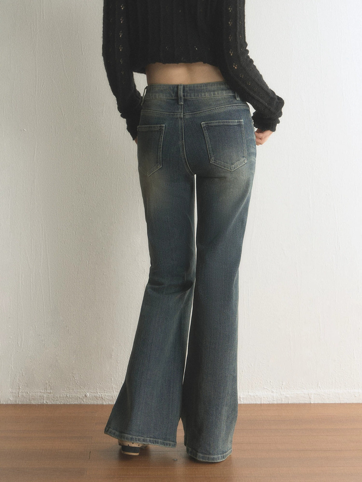Stud Flare Jeans