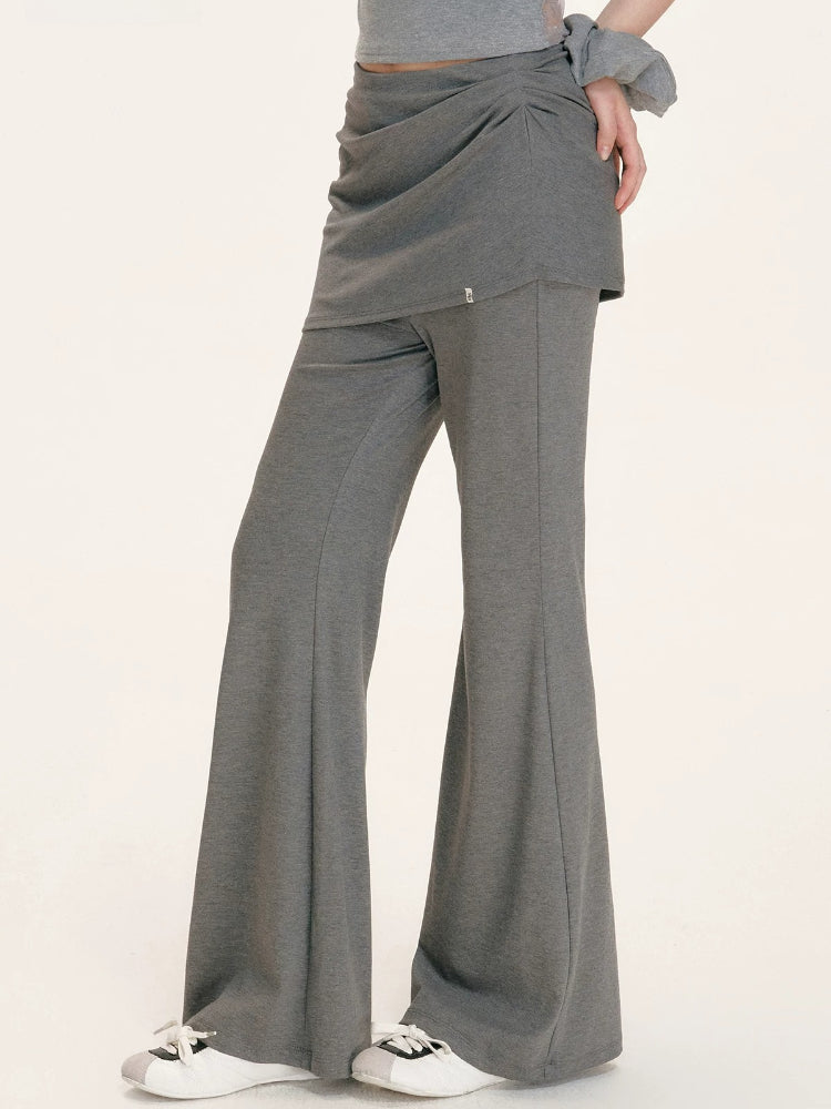 Modal Wrap Flare Pants