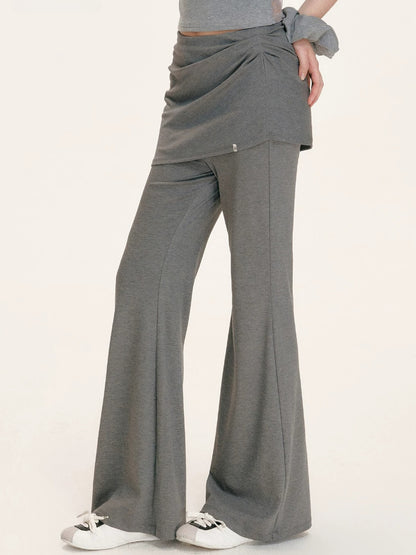 Modal Wrap Flare Pants