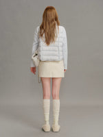 Duck Down Quilted Knit Puffer Jacket
