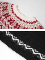 Fair Isle Cable Knit Sweater