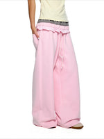 Plaid Waist Sweatpants