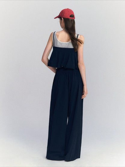 Contrast Two-Piece Set