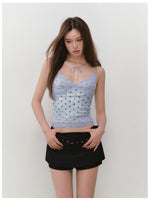 Belt Brand Embroidered Suit Skirt