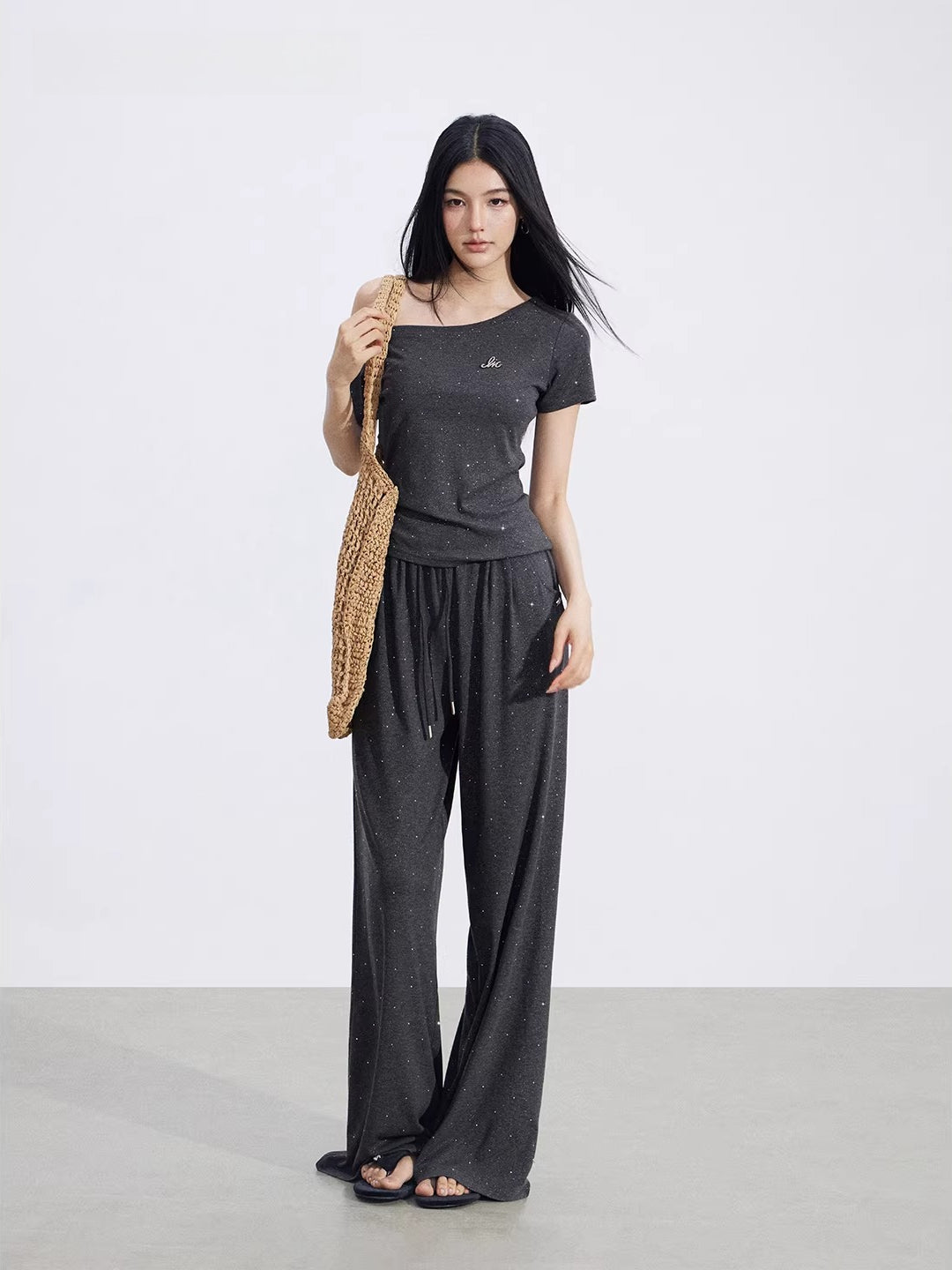 Off-Shoulder Drape Set