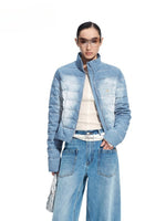 "Caracal Series" Washed Denim Twill Down Jacket