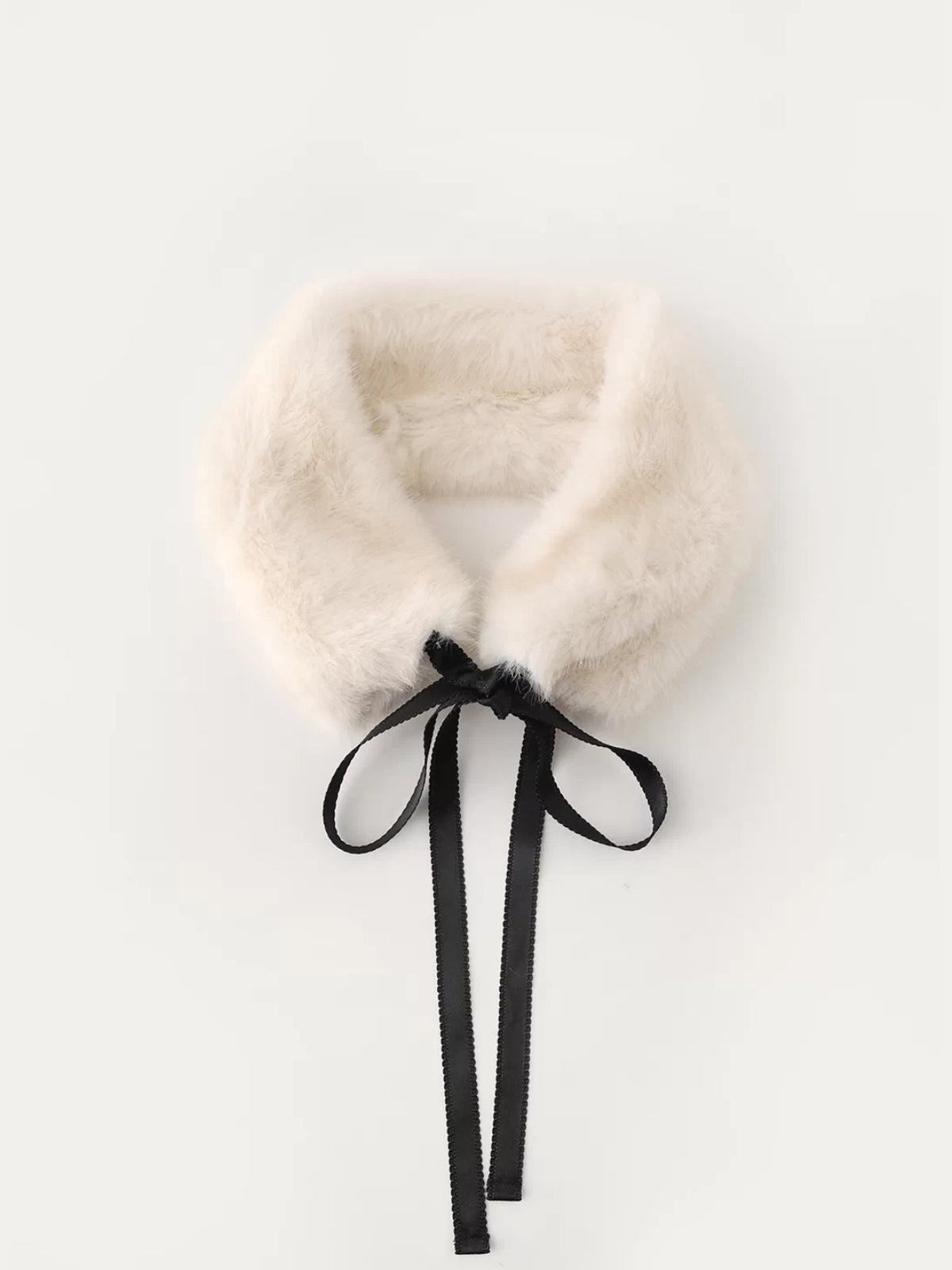 Vintage Bow Faux Fur Collar