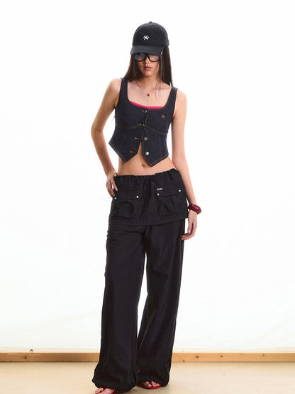 Jeans Waist-Cinching Vest Top