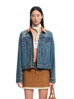 Vintage Blue Plateau Patchwork Jacket