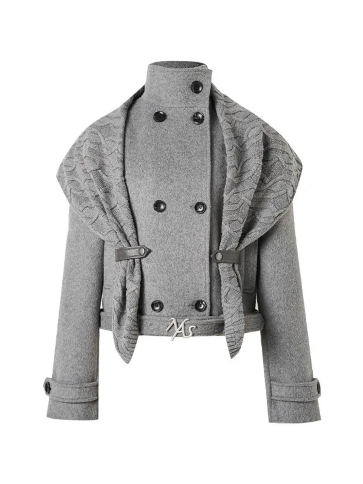 Windsor Wool Cape Knit Jacket