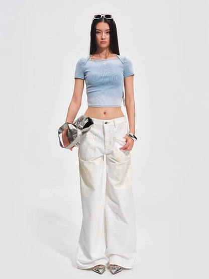 Equestrian Washed Crop Tee