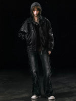 Detachable Fur Leather Jacket