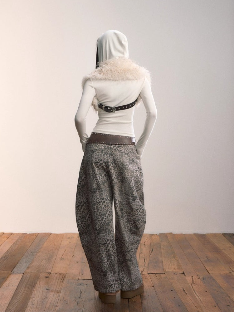 Faux Fur Shoulder Wrap / Vest / Belt