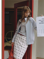 Polka Dot Midi Skirt