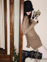 Pocket Henley Knit Top & Dress Set