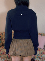 Navy Striped Knit Twinset