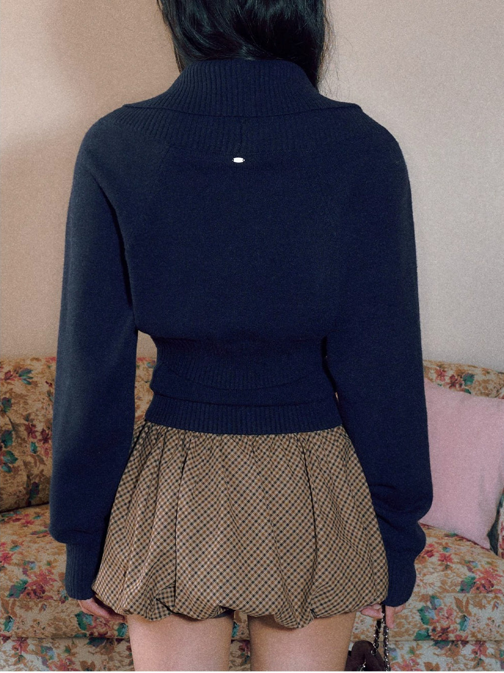 Navy Striped Knit Twinset