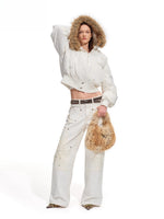 Polar Eco-Faux Fox Fur Down Jacket