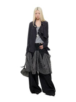 Korean Asymmetric Collar Shirt