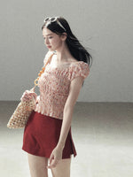 Floral Puff Sleeve Top