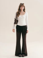 Lace Curtain Flare Pants